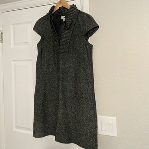 LOFT heather gray pencil dress w/pockets
